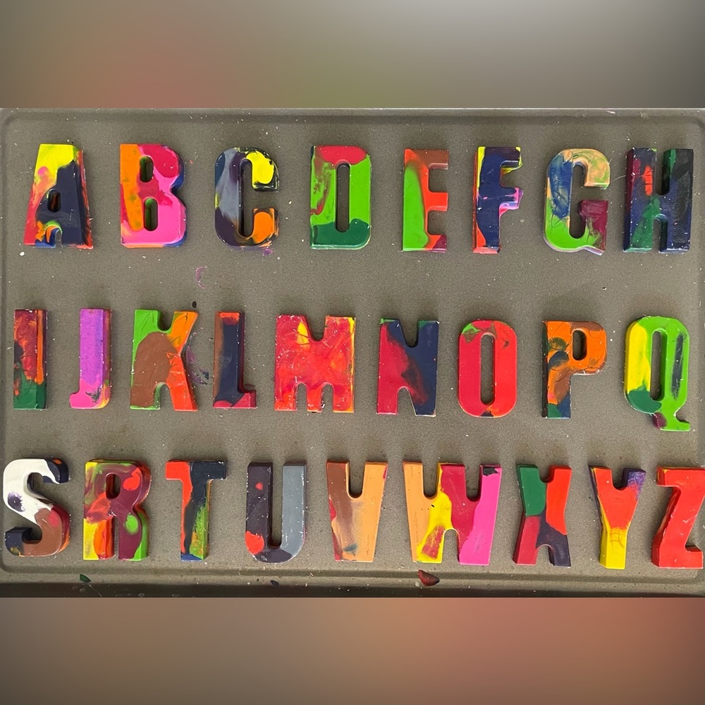 Multicolor ABC Letter Crayon Set for Kids